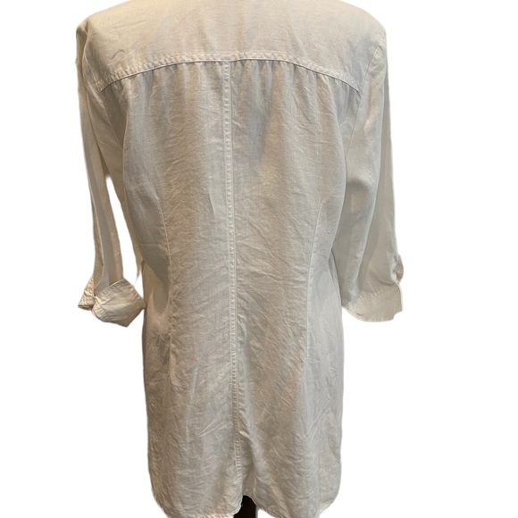 Coastal Grandma Edward linen tunic top blouse size Large - Picture 5 of 5